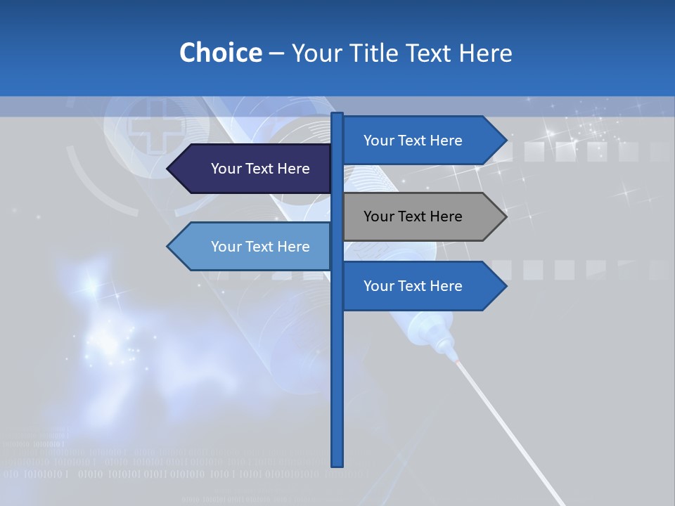 Syringe Effect Needle PowerPoint Template