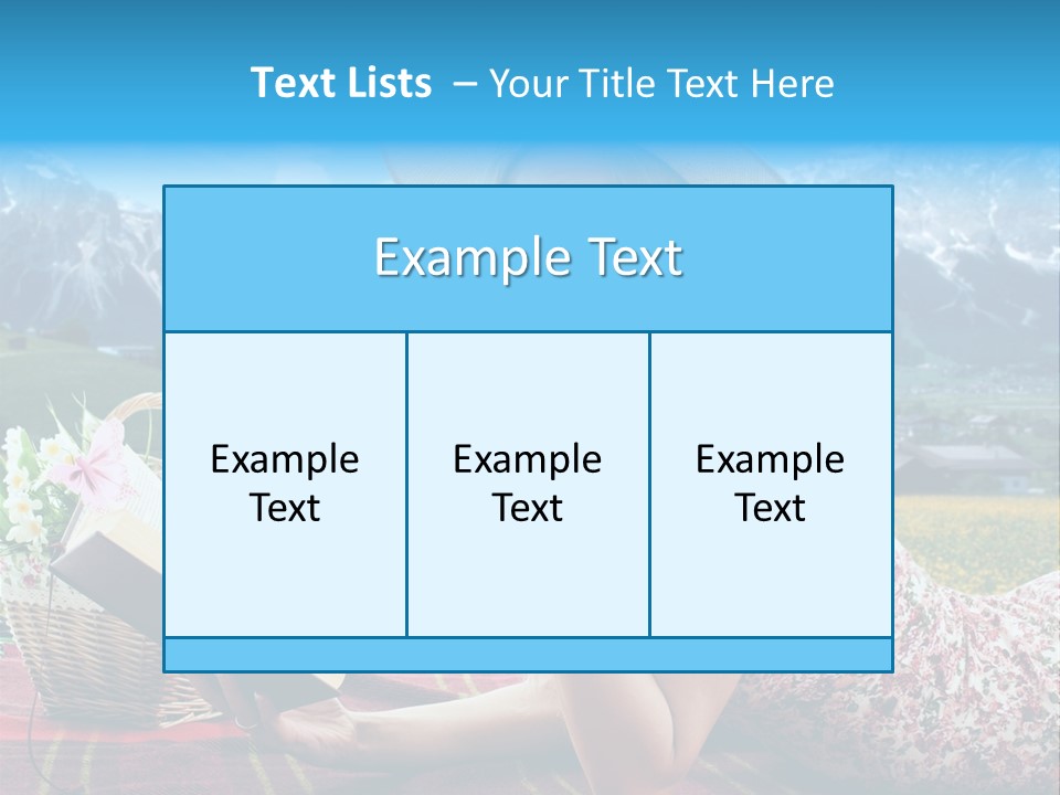 Rest Air Reading PowerPoint Template