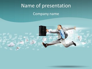 Paper Executive Economic PowerPoint Template