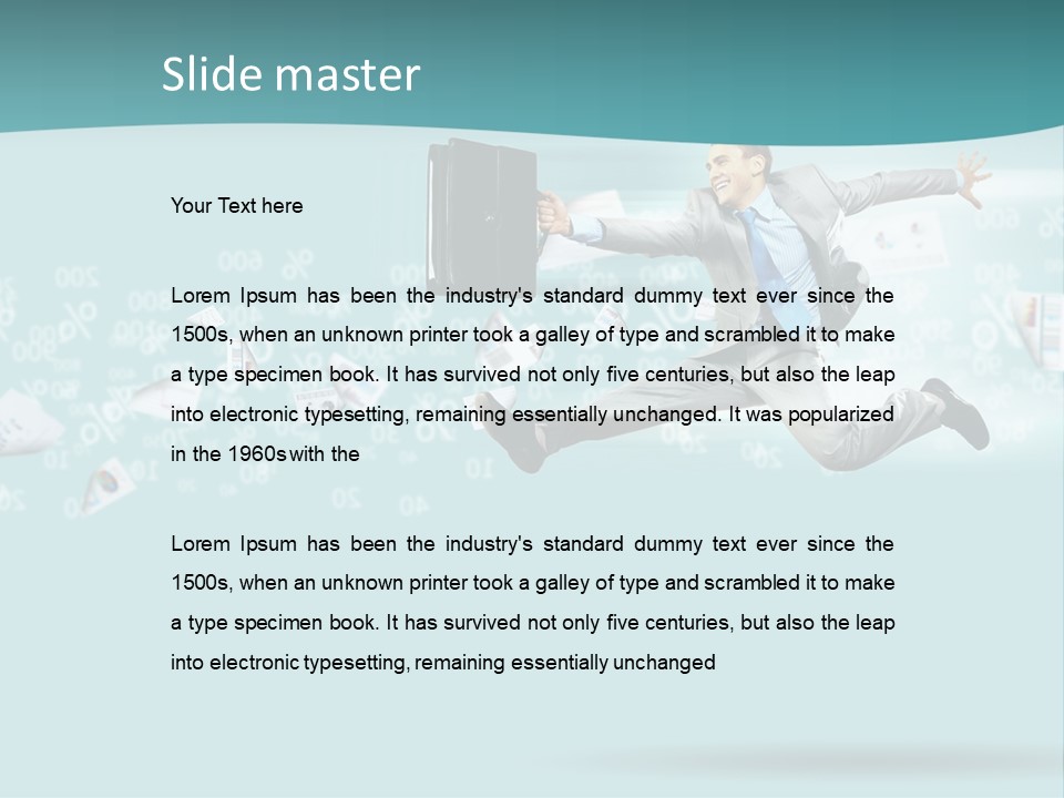 Paper Executive Economic PowerPoint Template