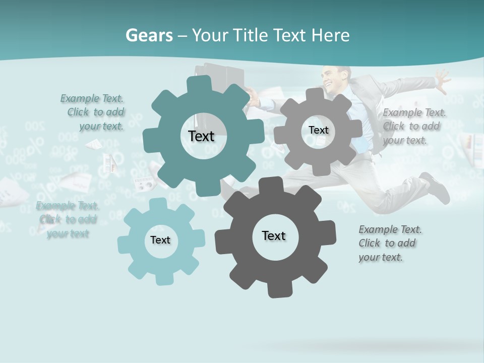 Paper Executive Economic PowerPoint Template