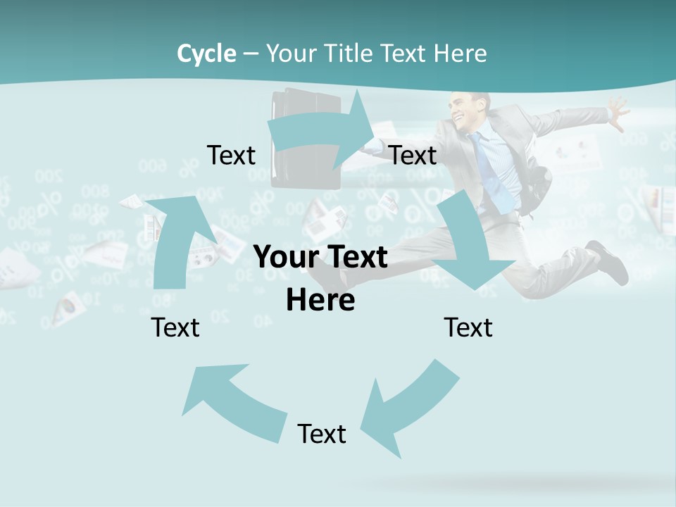 Paper Executive Economic PowerPoint Template