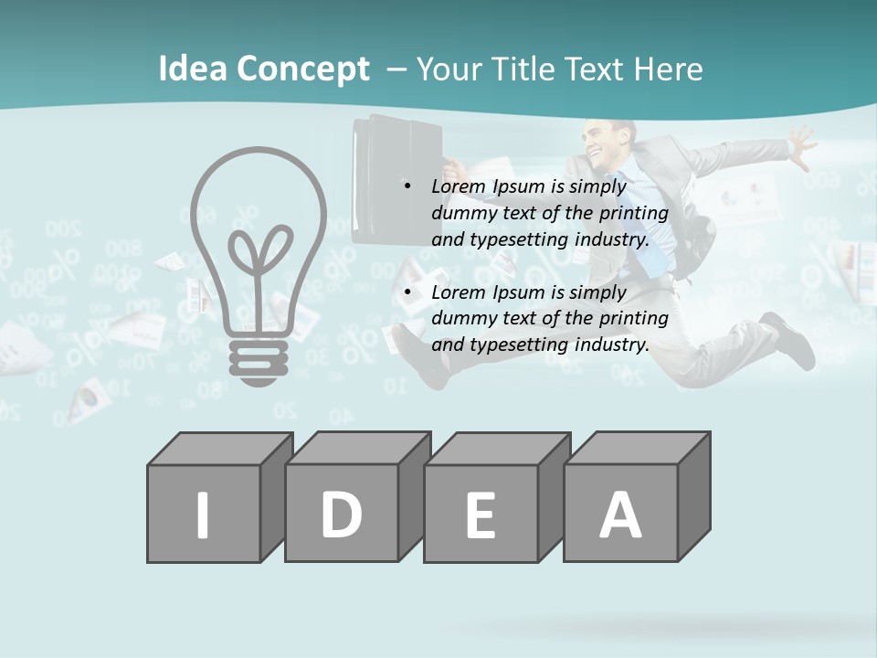 Paper Executive Economic PowerPoint Template