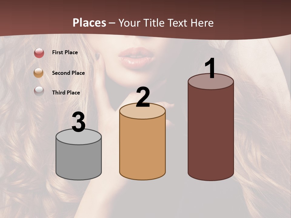Lady Caucasian Sensual PowerPoint Template