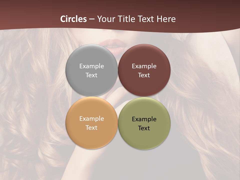 Lady Caucasian Sensual PowerPoint Template