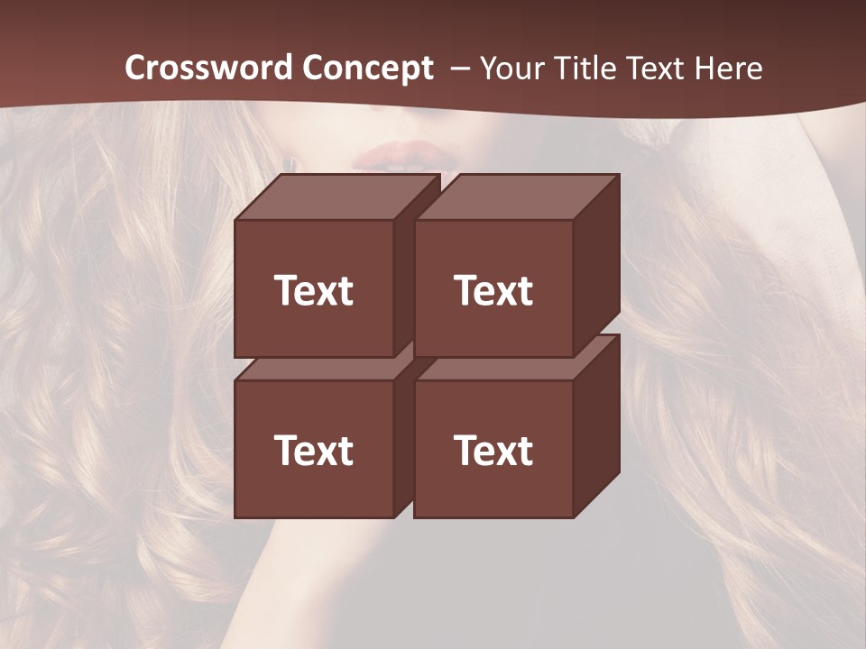 Lady Caucasian Sensual PowerPoint Template