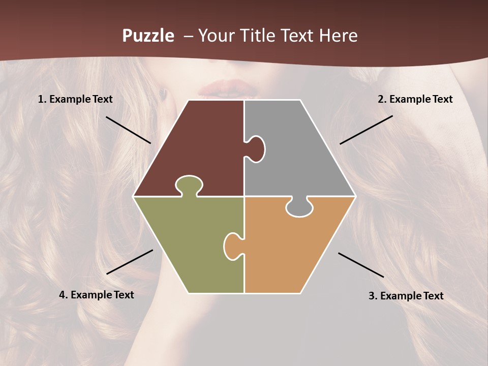 Lady Caucasian Sensual PowerPoint Template