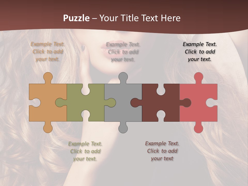 Lady Caucasian Sensual PowerPoint Template