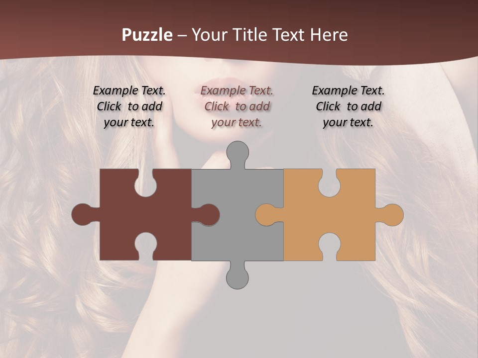 Lady Caucasian Sensual PowerPoint Template