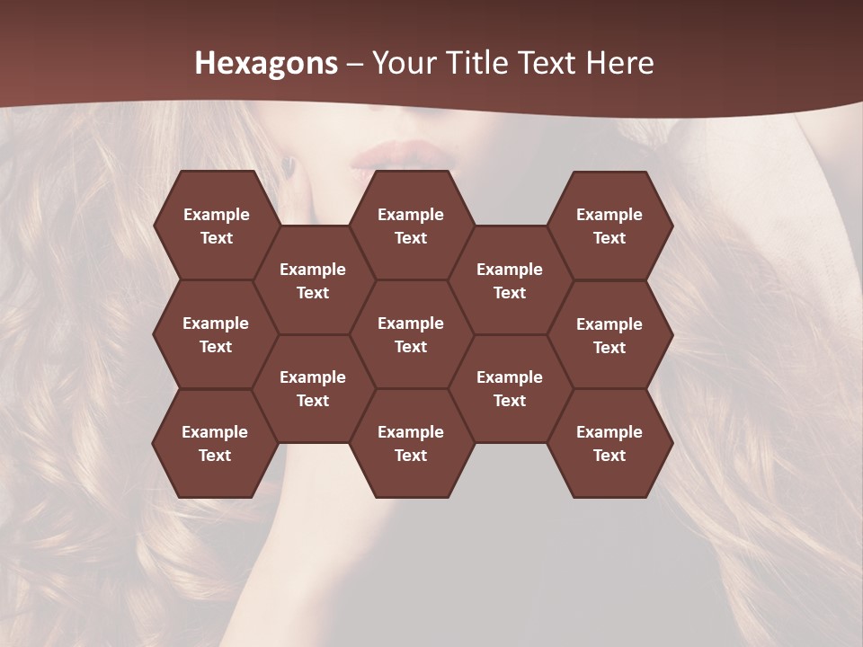 Lady Caucasian Sensual PowerPoint Template