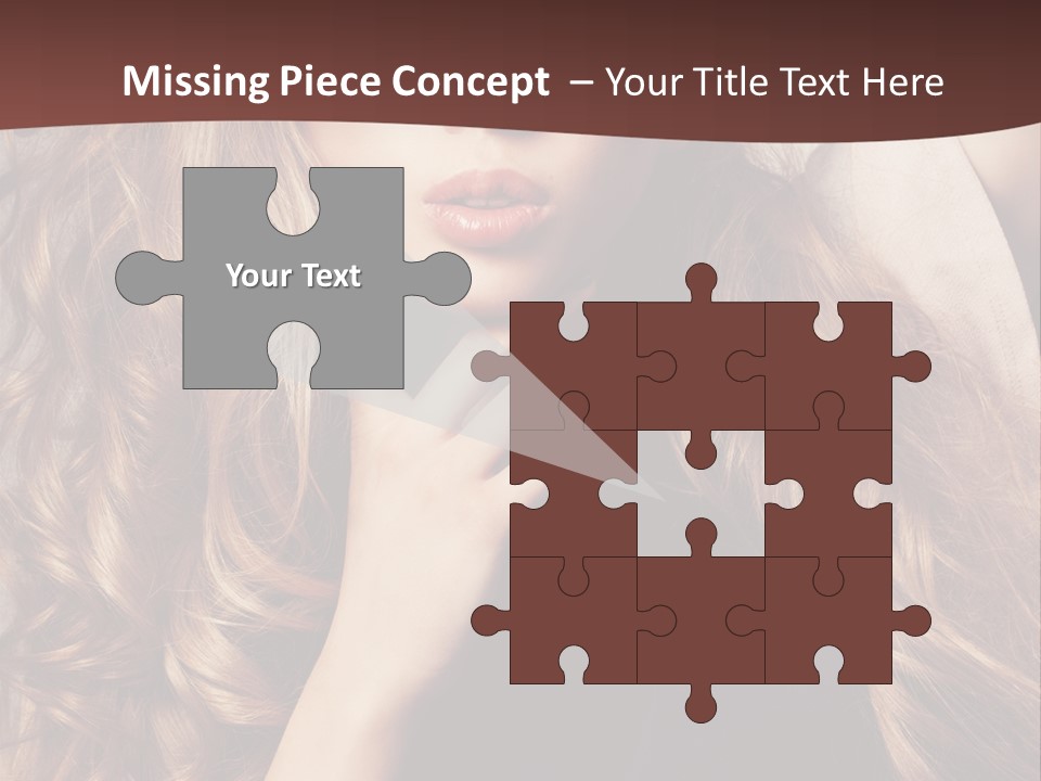 Lady Caucasian Sensual PowerPoint Template