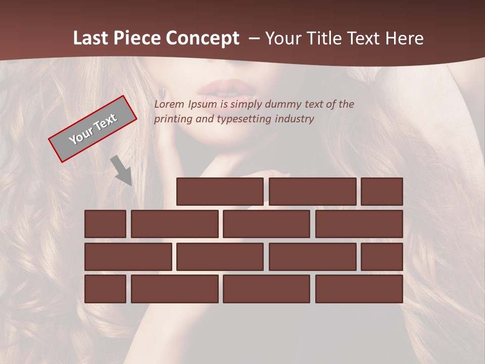 Lady Caucasian Sensual PowerPoint Template