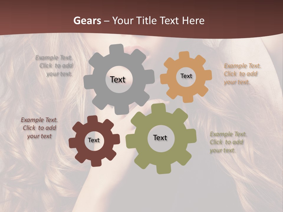 Lady Caucasian Sensual PowerPoint Template