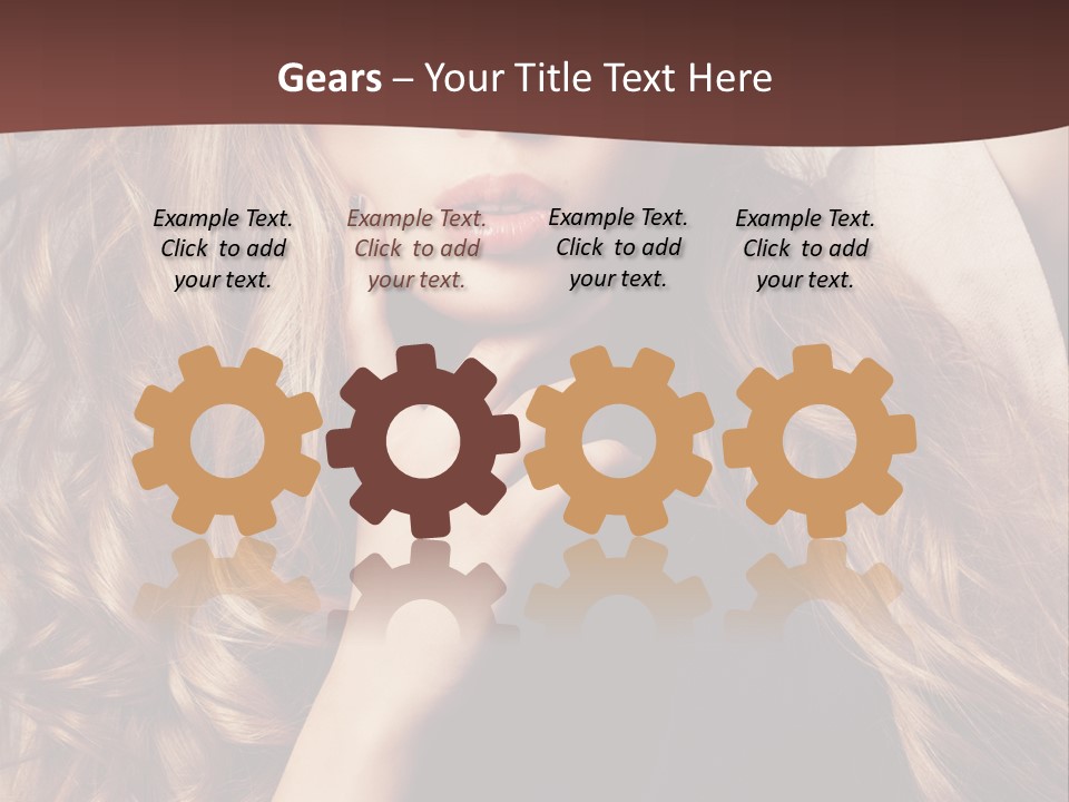 Lady Caucasian Sensual PowerPoint Template