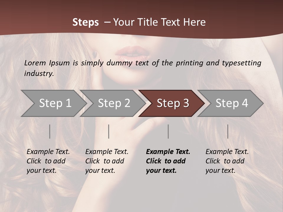 Lady Caucasian Sensual PowerPoint Template