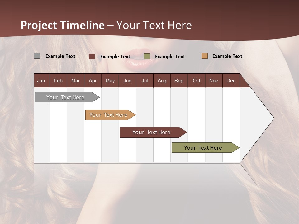 Lady Caucasian Sensual PowerPoint Template