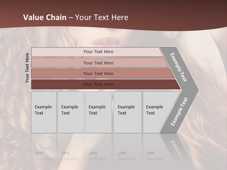 Lady Caucasian Sensual PowerPoint Template