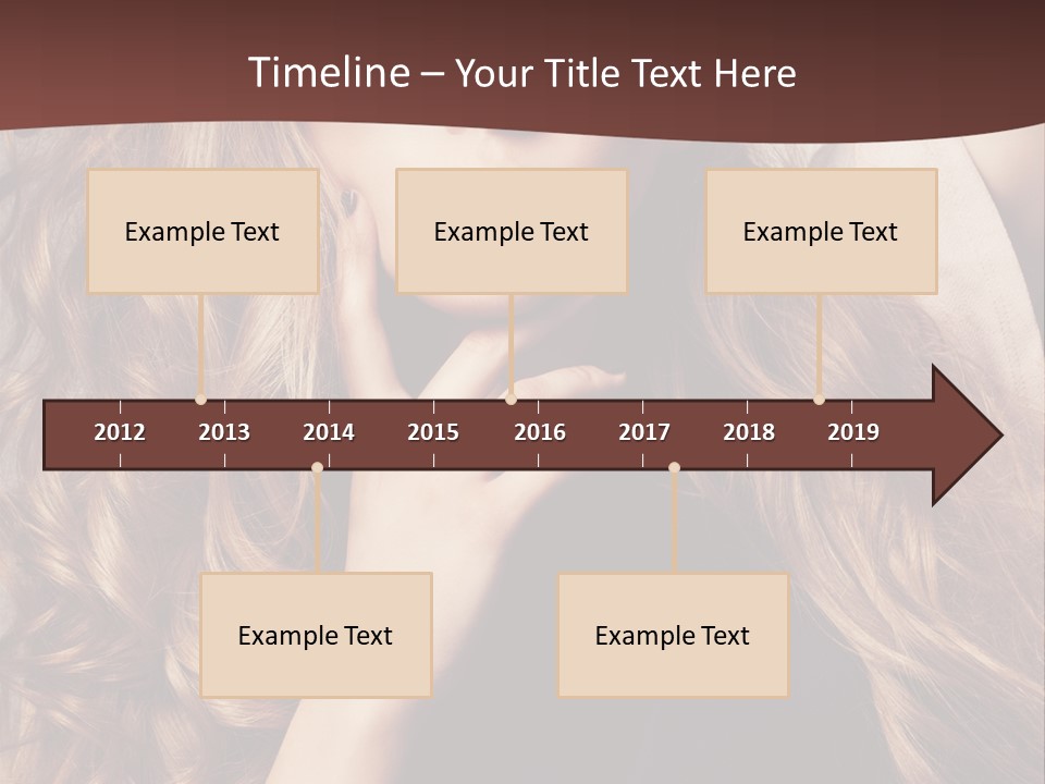 Lady Caucasian Sensual PowerPoint Template