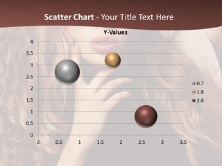 Lady Caucasian Sensual PowerPoint Template