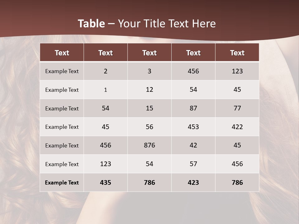 Lady Caucasian Sensual PowerPoint Template