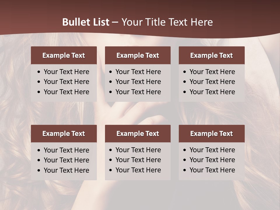 Lady Caucasian Sensual PowerPoint Template