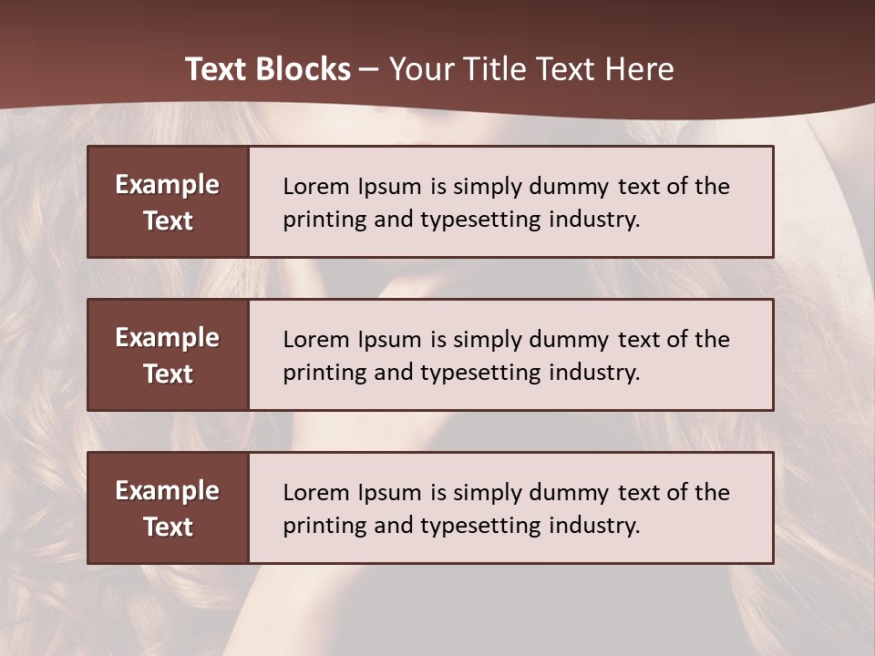 Lady Caucasian Sensual PowerPoint Template