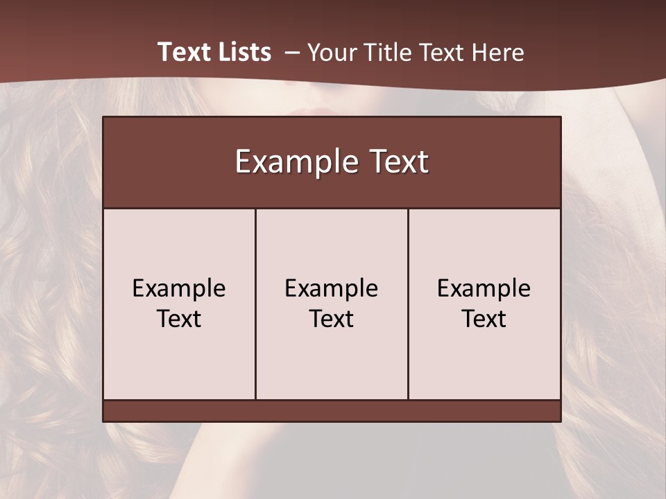 Lady Caucasian Sensual PowerPoint Template