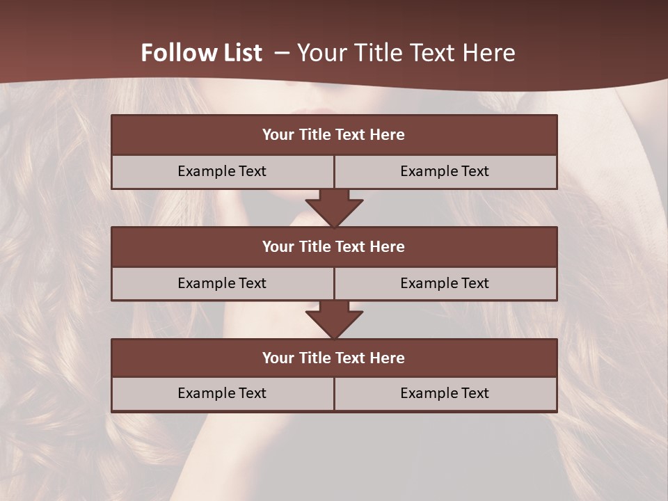 Lady Caucasian Sensual PowerPoint Template