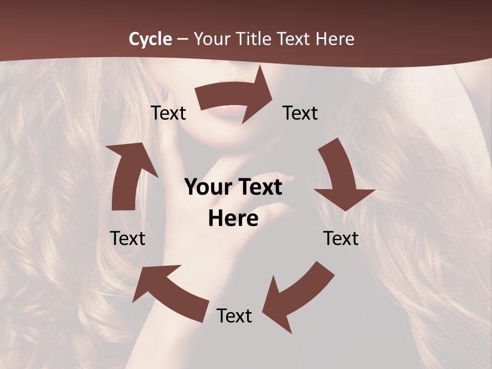 Lady Caucasian Sensual PowerPoint Template