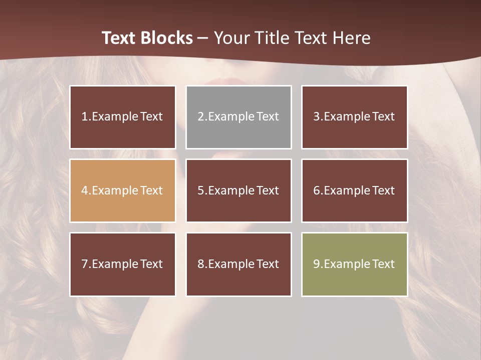 Lady Caucasian Sensual PowerPoint Template