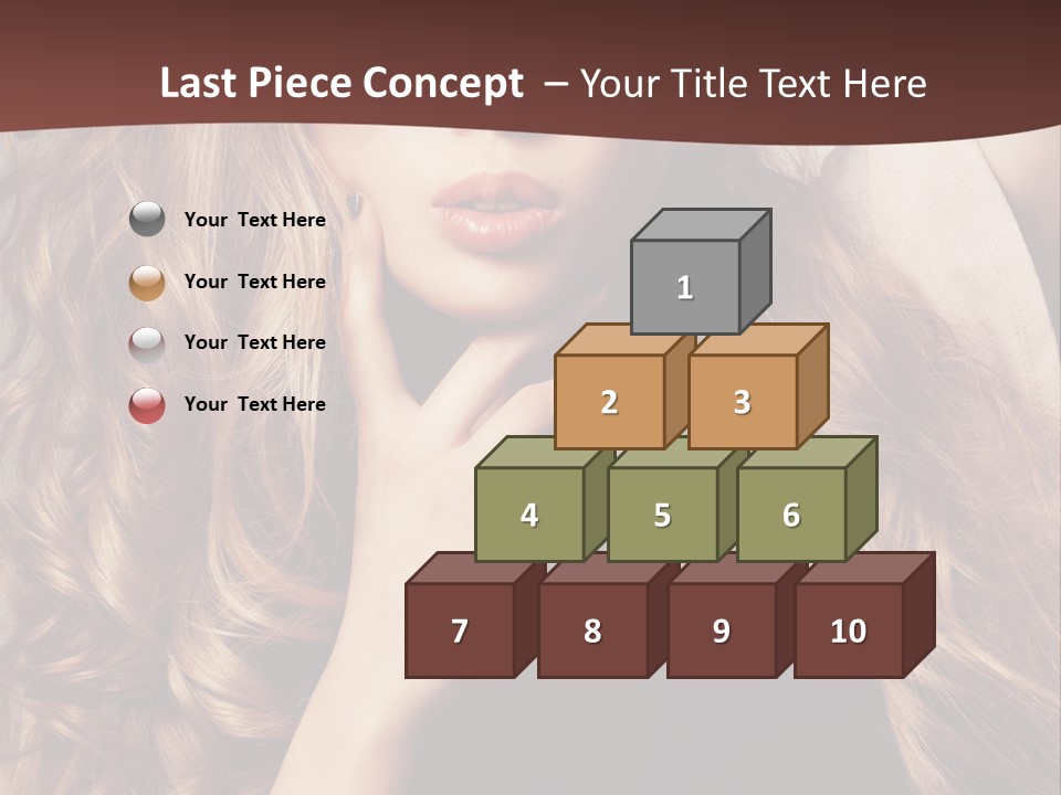 Lady Caucasian Sensual PowerPoint Template