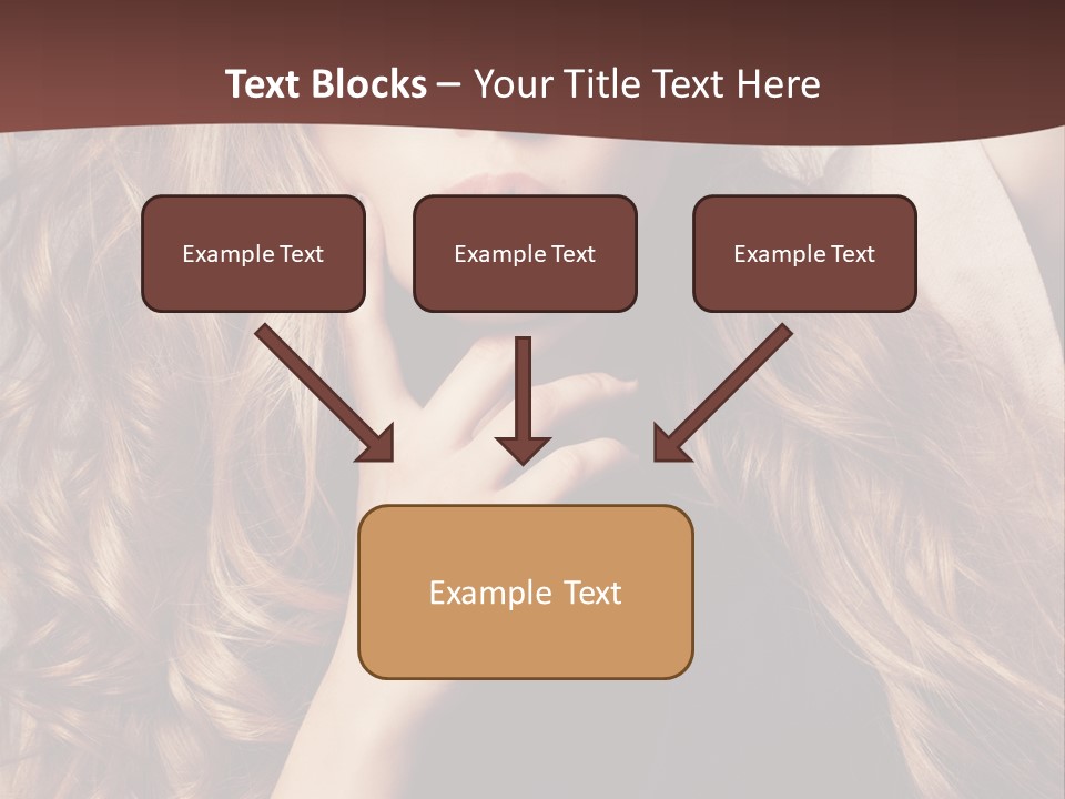 Lady Caucasian Sensual PowerPoint Template