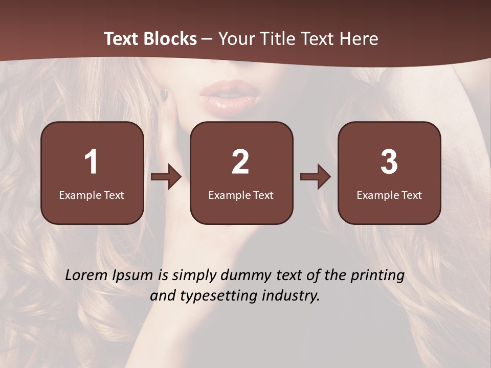 Lady Caucasian Sensual PowerPoint Template