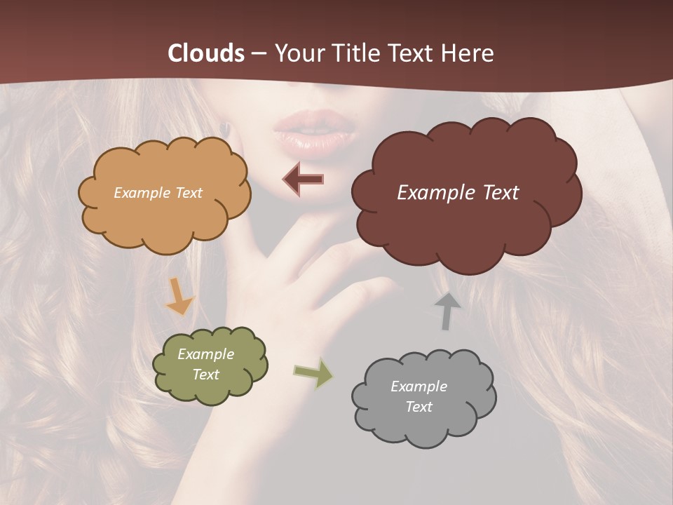 Lady Caucasian Sensual PowerPoint Template