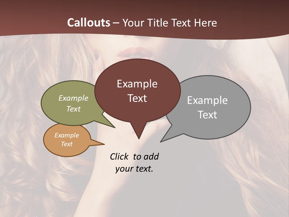 Lady Caucasian Sensual PowerPoint Template