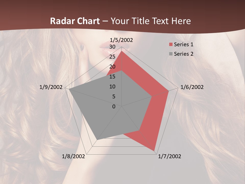 Lady Caucasian Sensual PowerPoint Template