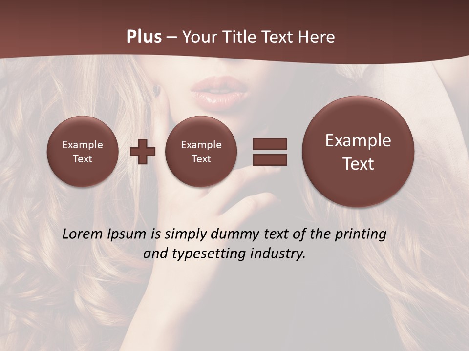 Lady Caucasian Sensual PowerPoint Template