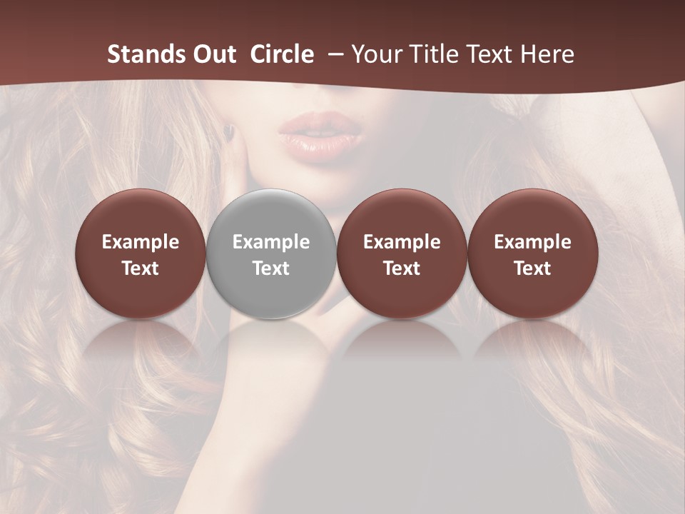 Lady Caucasian Sensual PowerPoint Template