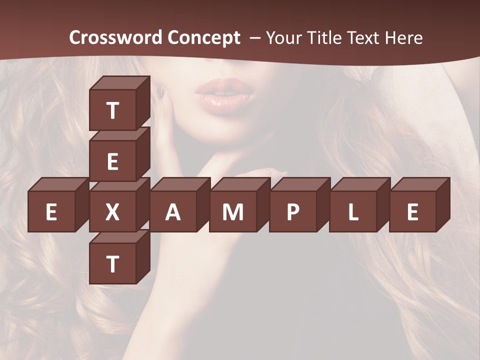 Lady Caucasian Sensual PowerPoint Template