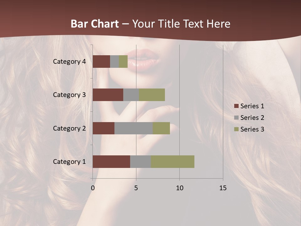 Lady Caucasian Sensual PowerPoint Template