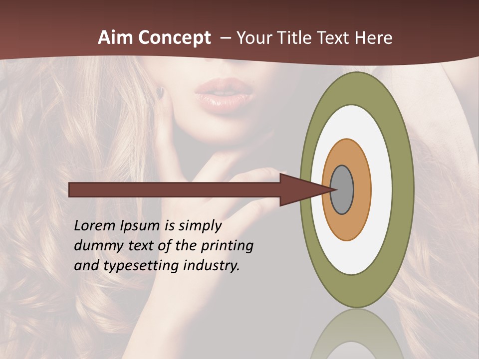 Lady Caucasian Sensual PowerPoint Template