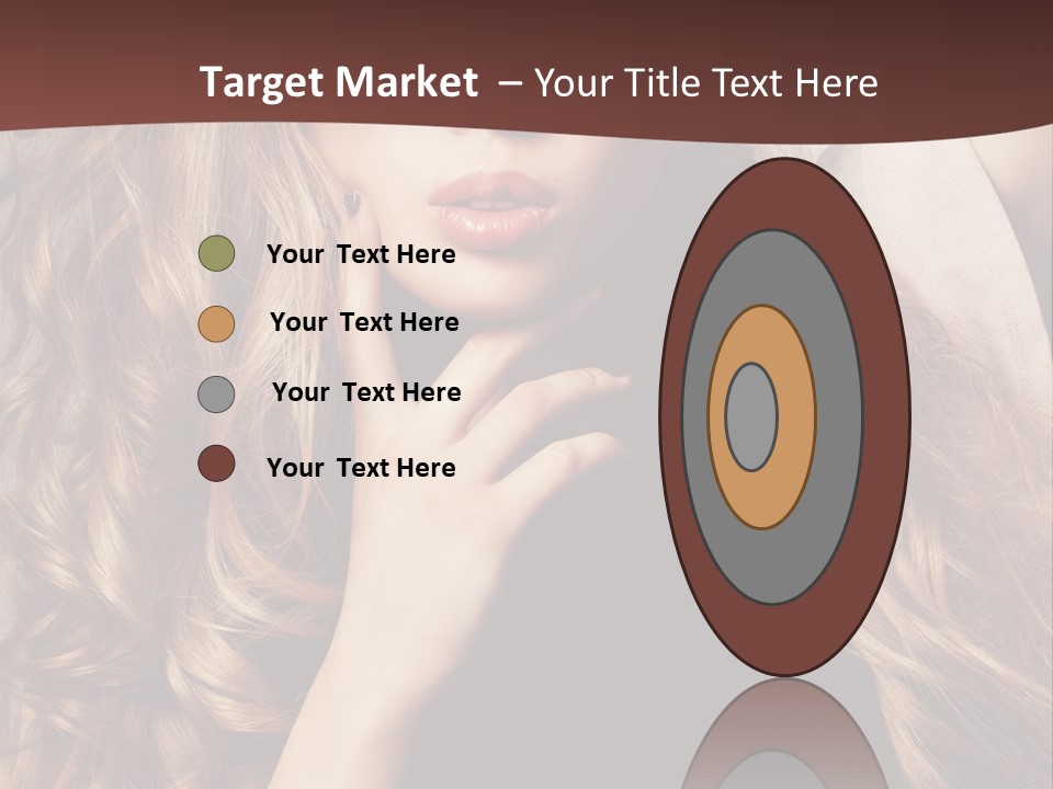 Lady Caucasian Sensual PowerPoint Template