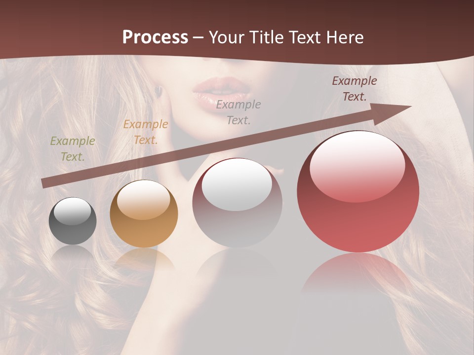 Lady Caucasian Sensual PowerPoint Template