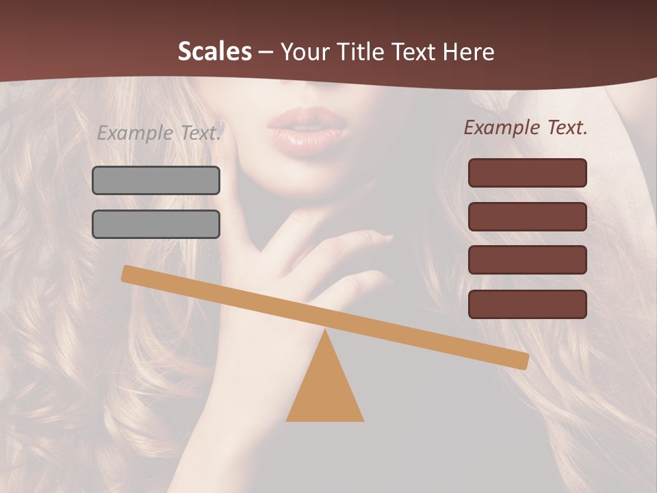 Lady Caucasian Sensual PowerPoint Template