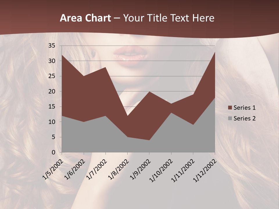 Lady Caucasian Sensual PowerPoint Template