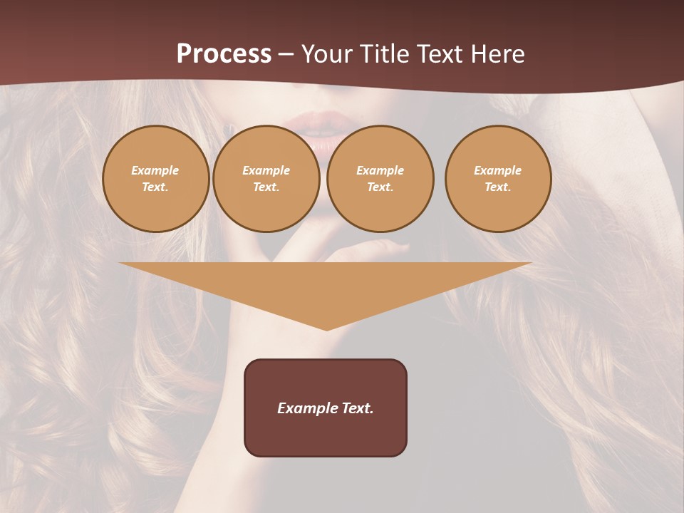 Lady Caucasian Sensual PowerPoint Template