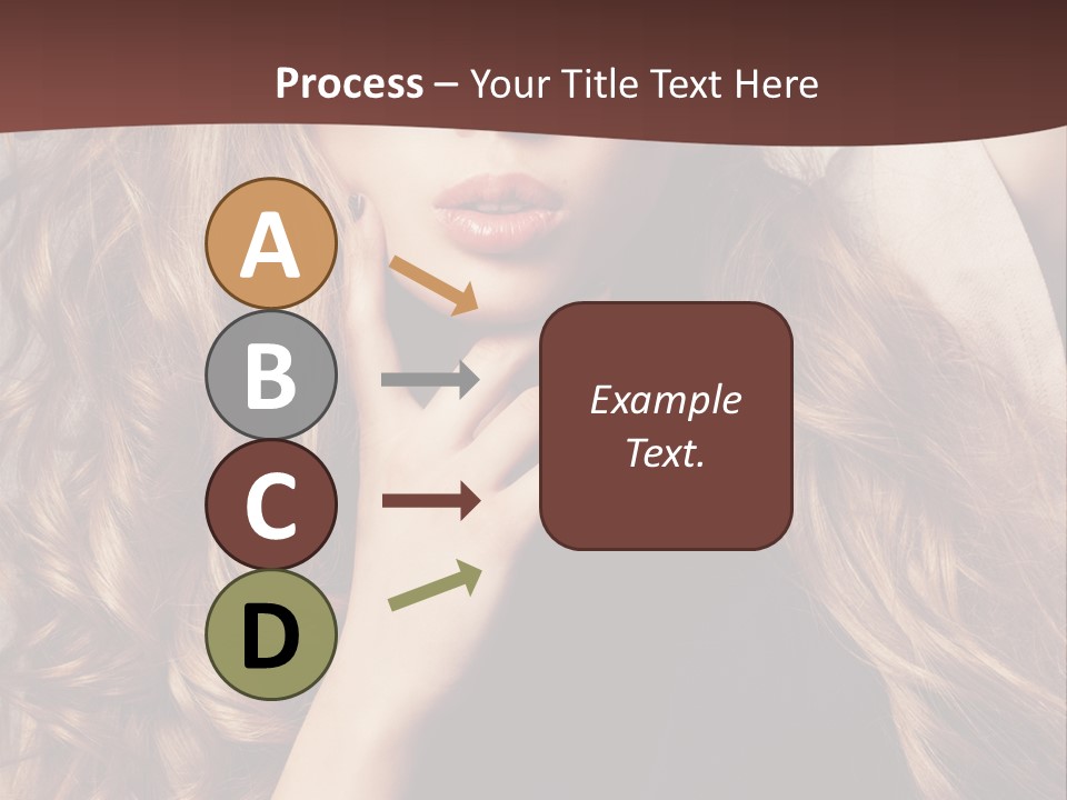 Lady Caucasian Sensual PowerPoint Template