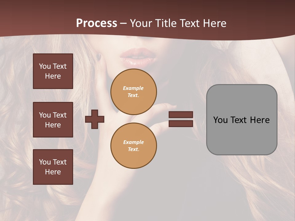 Lady Caucasian Sensual PowerPoint Template