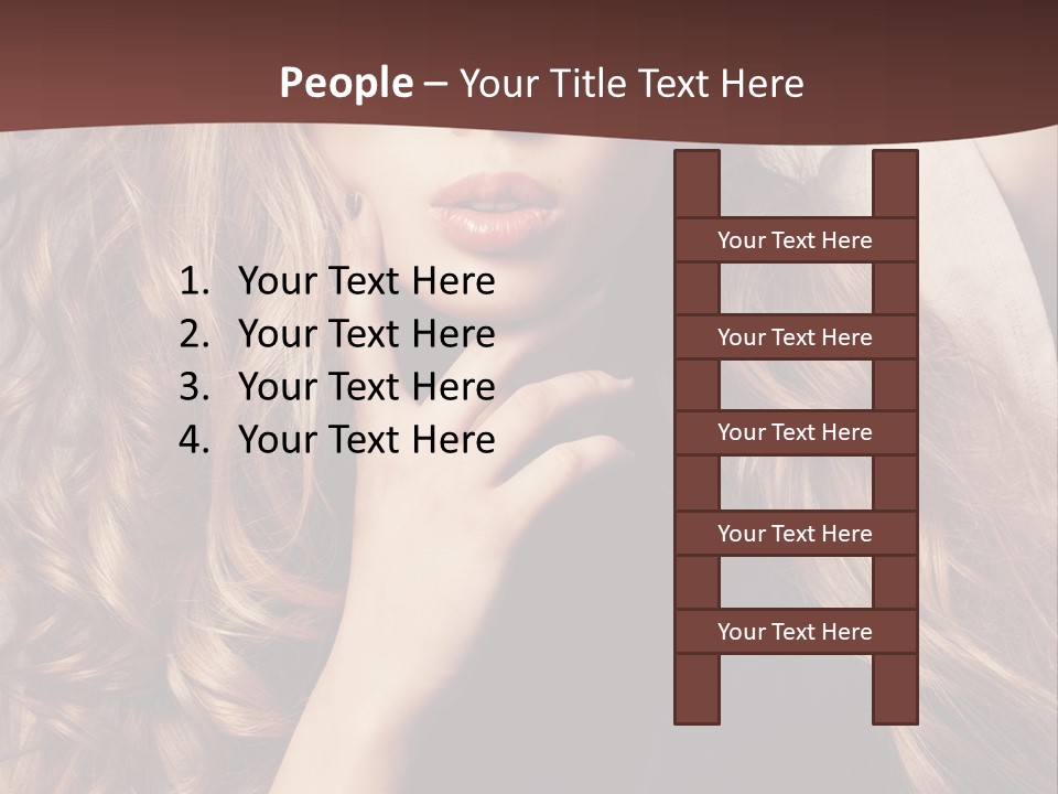 Lady Caucasian Sensual PowerPoint Template