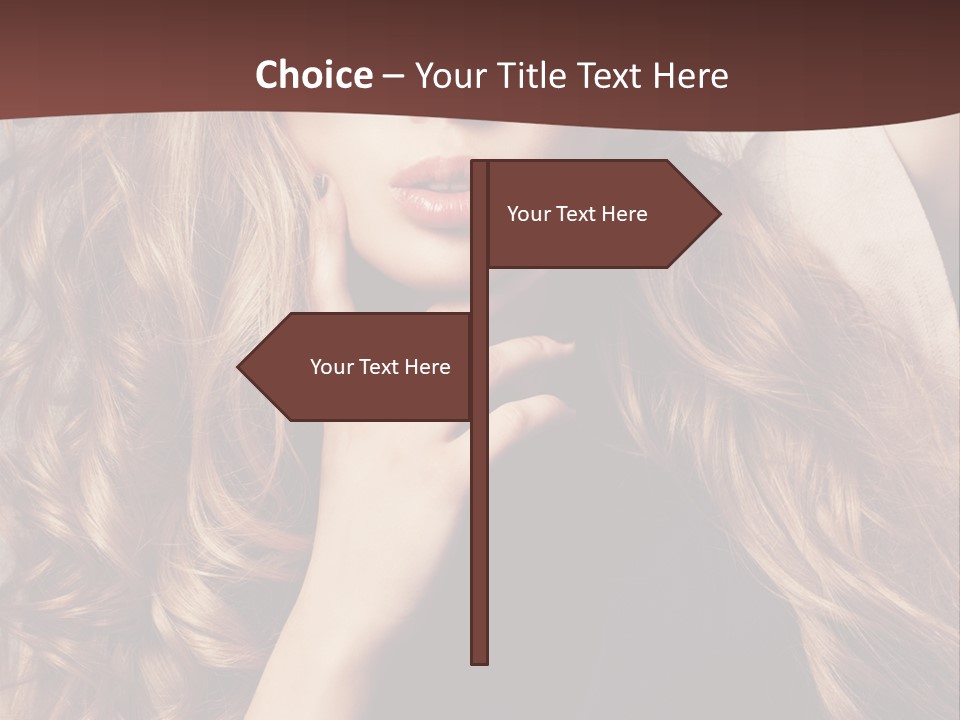 Lady Caucasian Sensual PowerPoint Template